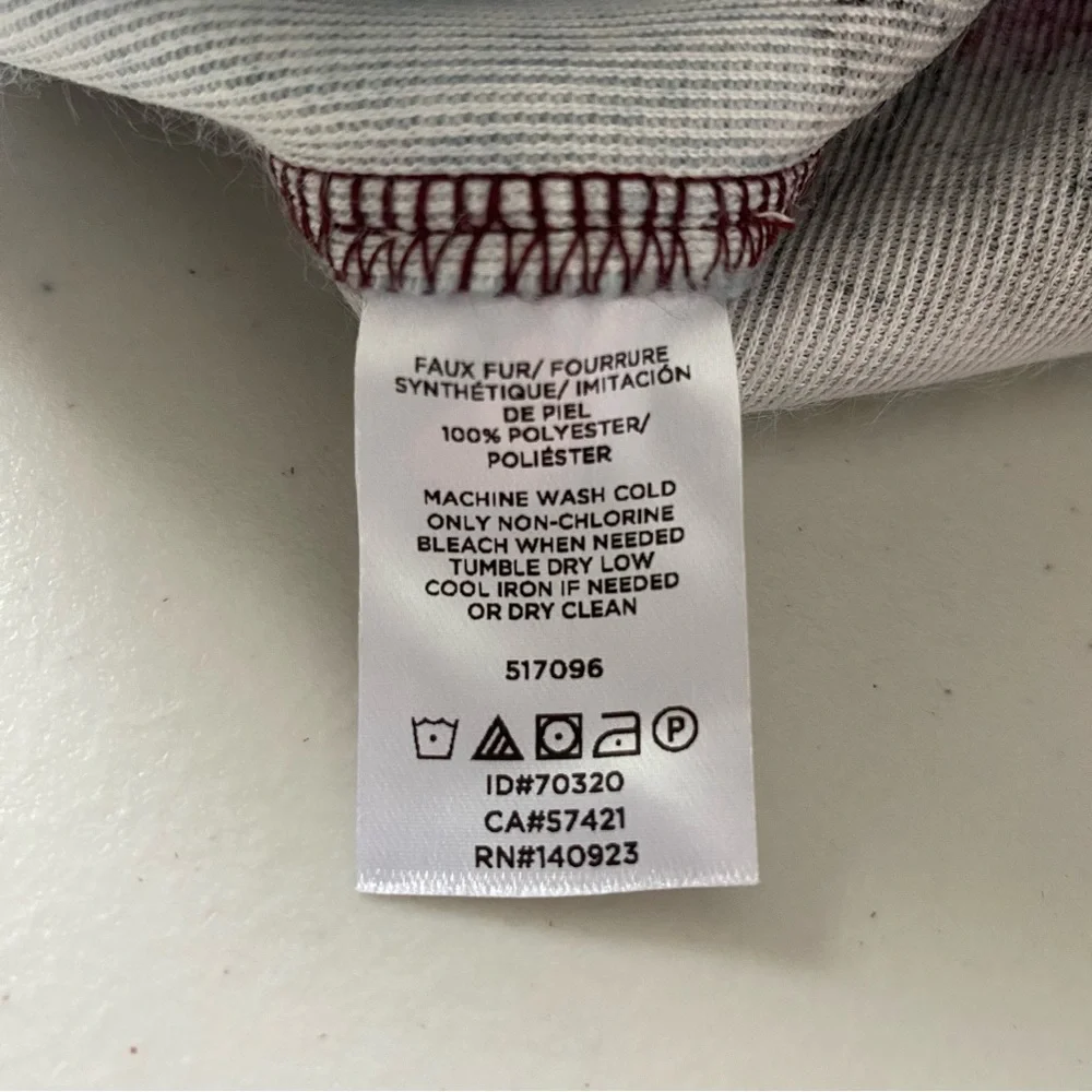 Lou‎ & Gray Faux Fur Striped Pullover Sweater Size Large Crewneck Ribbed Trim - Picture 14 of 14